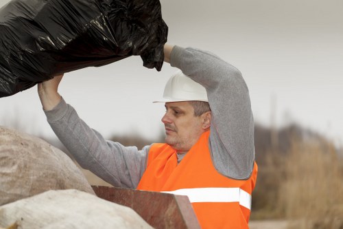Demolition and debris removal in East Ham